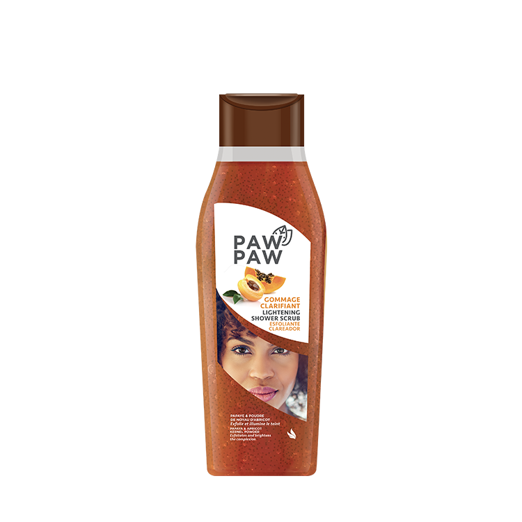 PAW PAW gel douche clarifiant - gommant papaye & poudre de noyau d