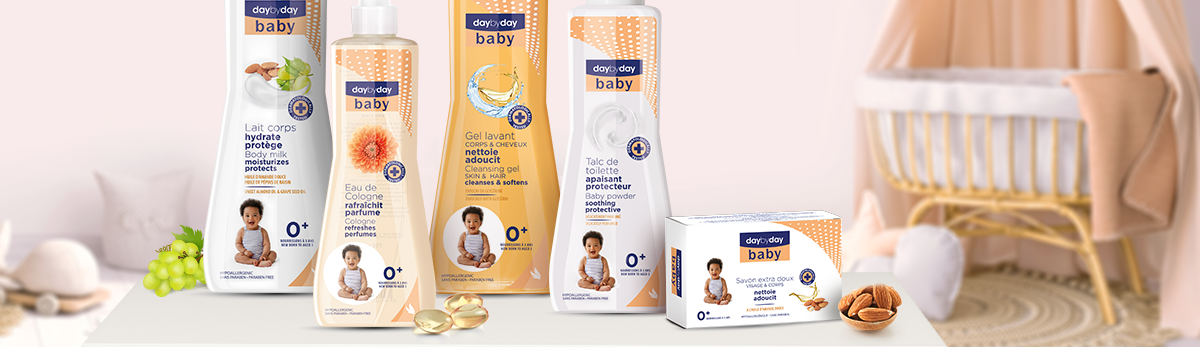 Gamme Baby White bébé - Lait+Gel+Huile+Savon